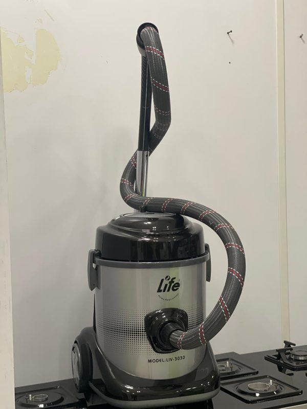 جاروبرقی سطلی- دیجیتال -مدل Li-D 3030- -مشکی و نوک مدادی -لایف